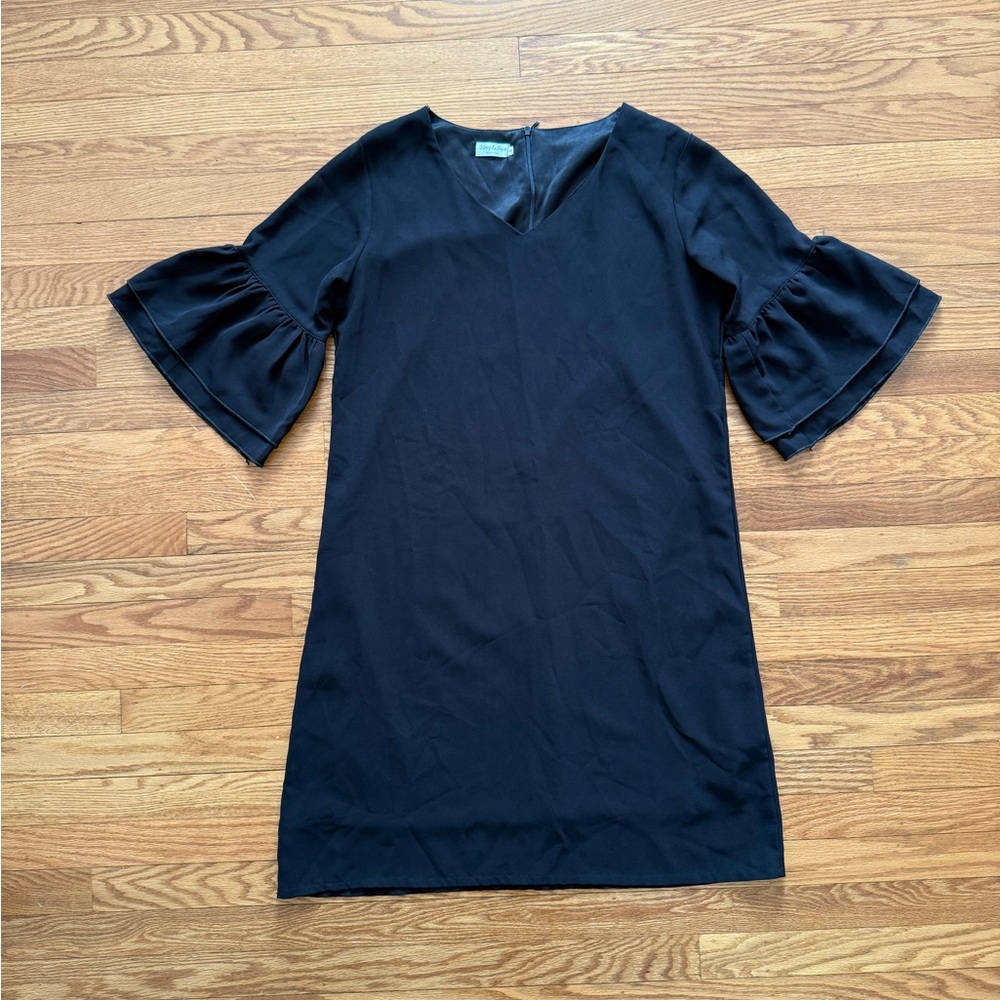 Black Dress with Bell Sleeves